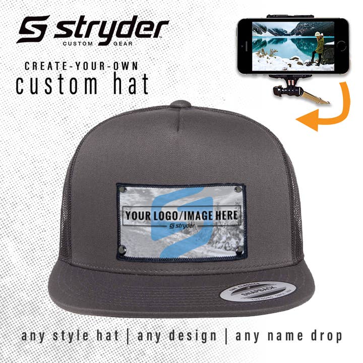 Anpassad Yupoong 6006 lappad mössa för wholesale av Stryder Gear