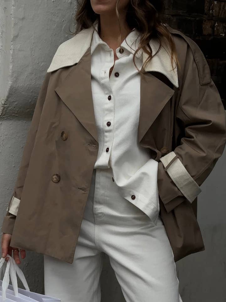 White Bianca Denim Shirt for wholesale on Faire3