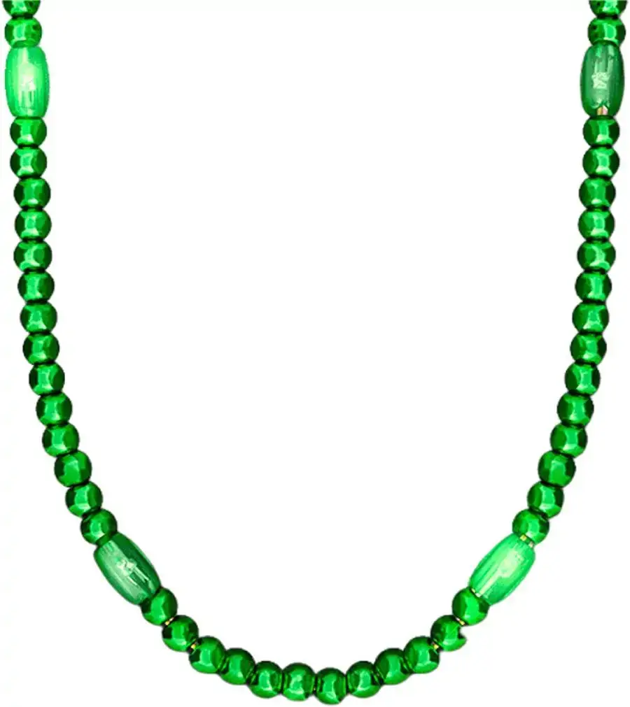 Blinkee.com, LLC - Wholesale Beaded/Pearl Necklace - LED Necklace with Mardi Gras Beads Pack of 124