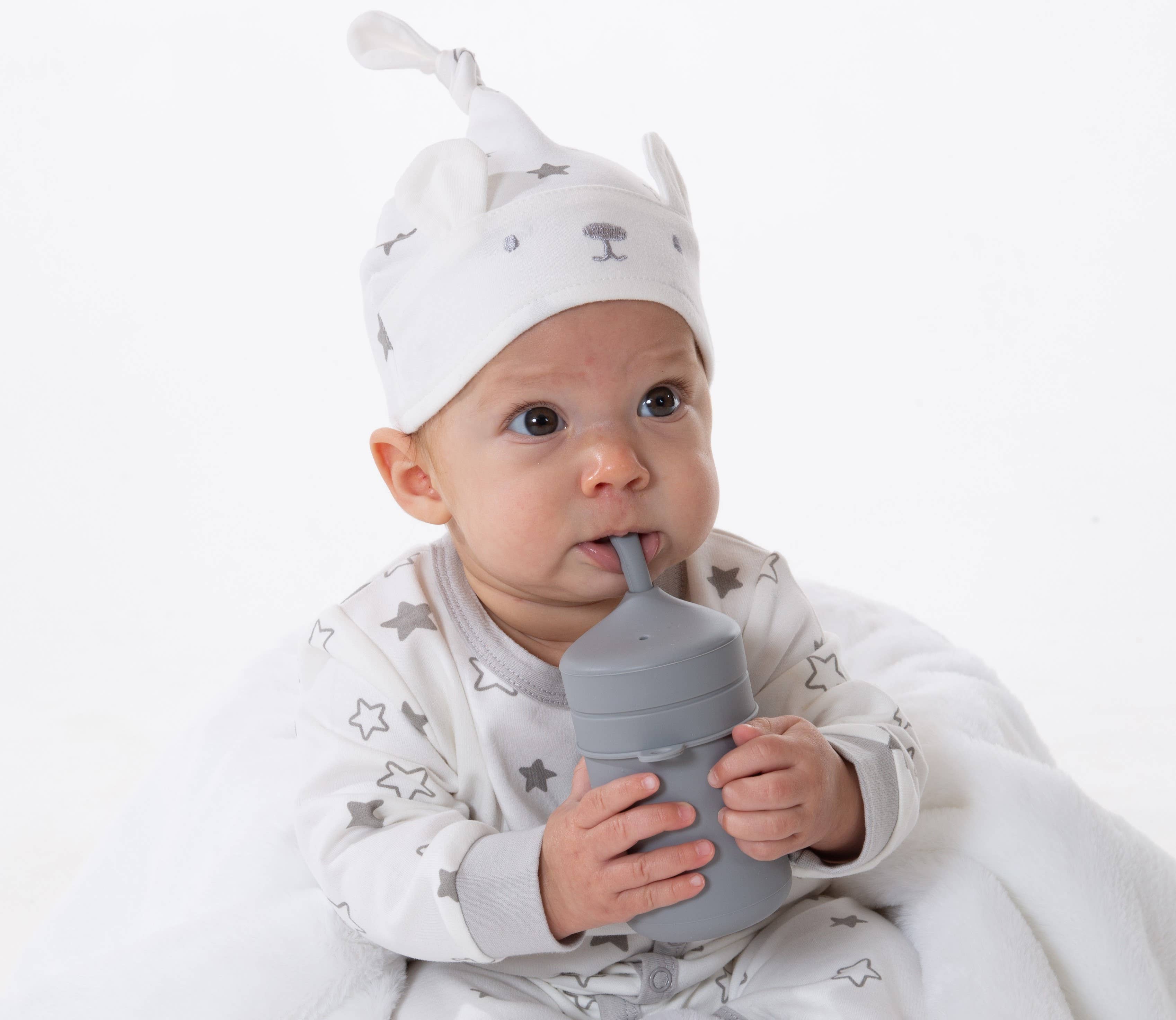 London Bridge & Maison Chic - Wholesale Drinking Glass/Cup - Kids & Baby - Silicone Drink Cup with Straw Assortment