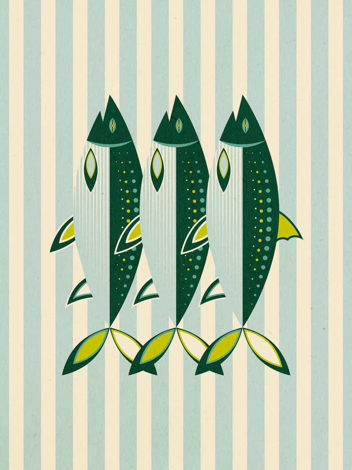 3 Fishies for wholesale by Lucky Skye Graphics