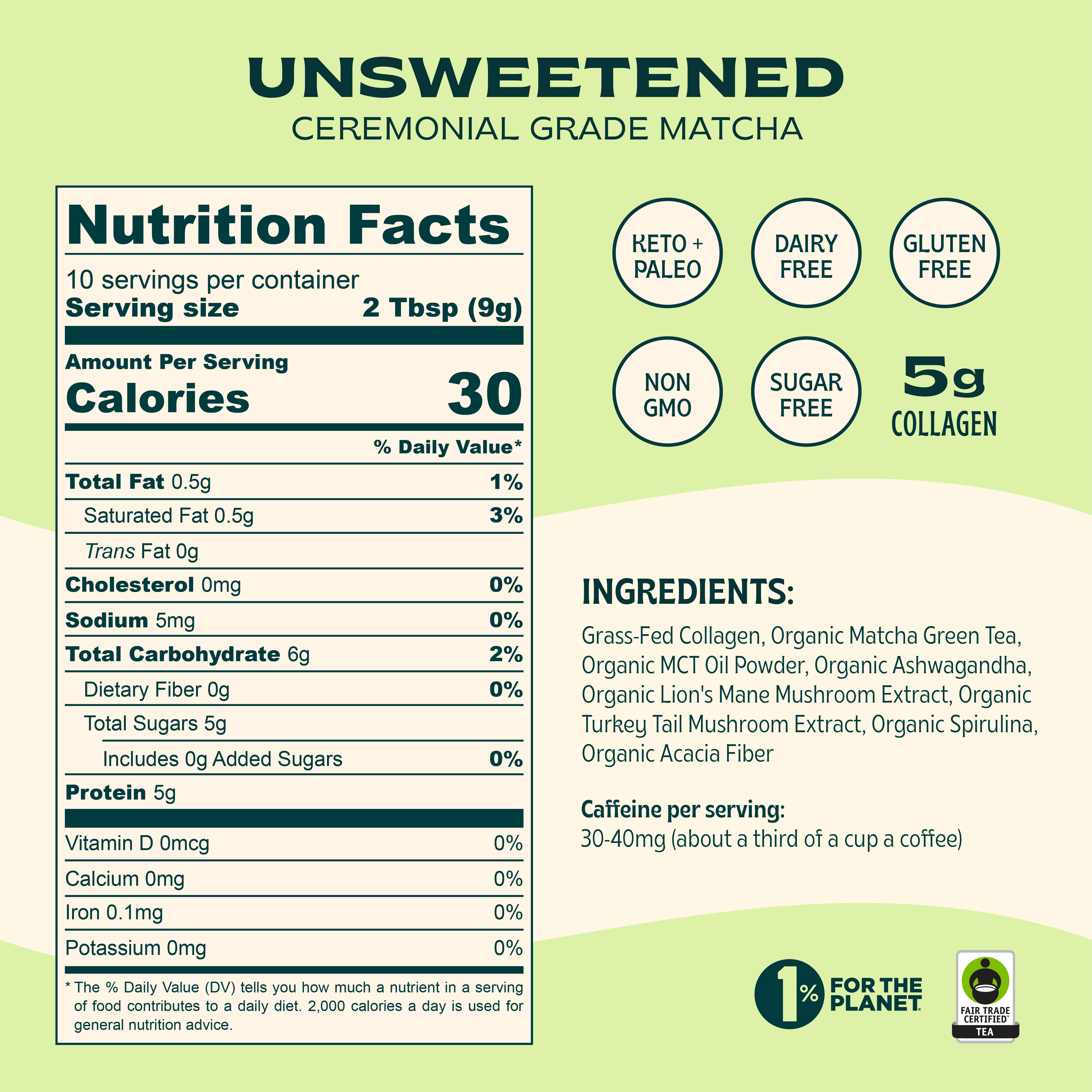 Jibby Coffee - Wholesale Powdered Health Drink - Jibby Matcha Super Latte - Collagen, Mushrooms, Superfoods3