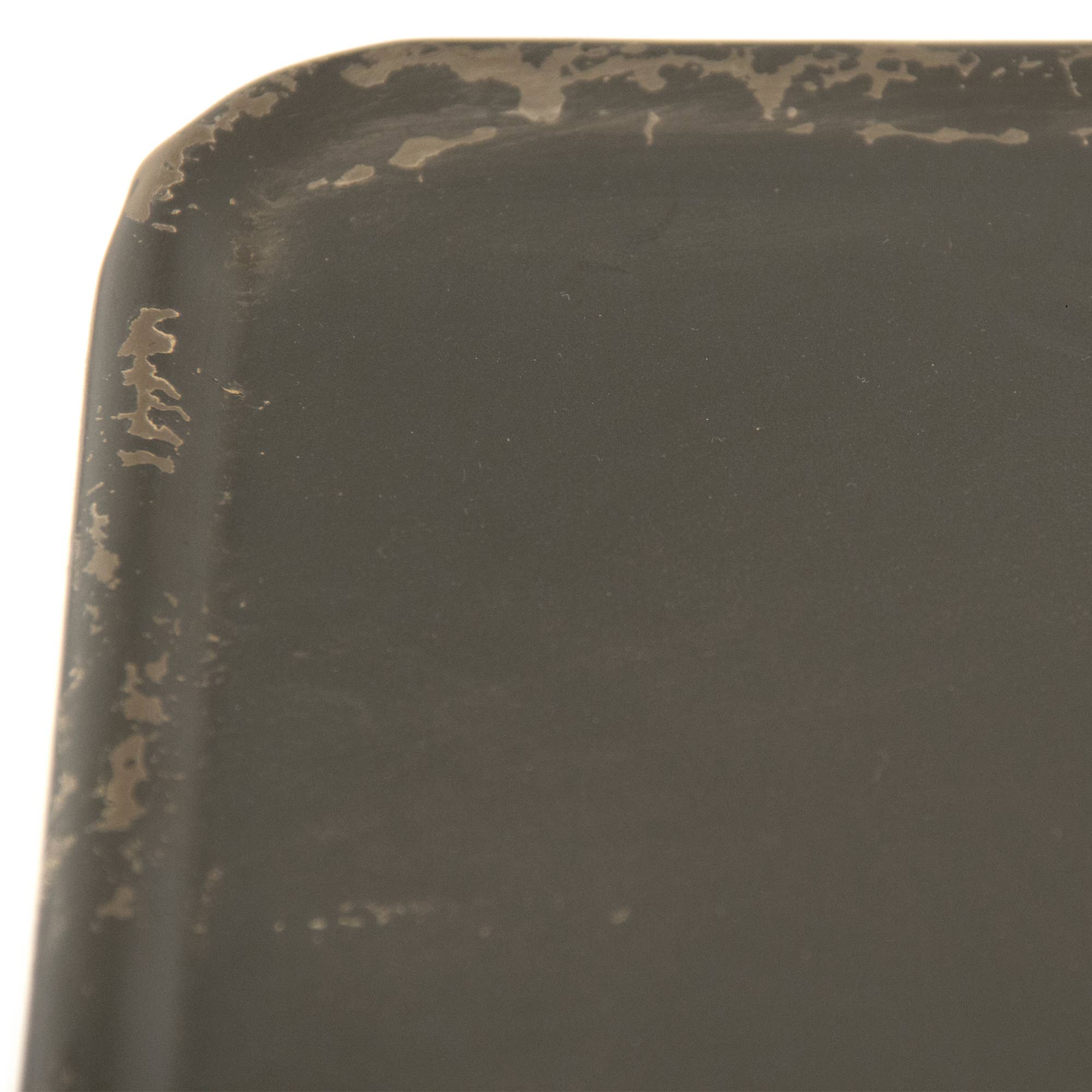 Distressed Dark Grey Iron Wall Table for wholesale on Faire2