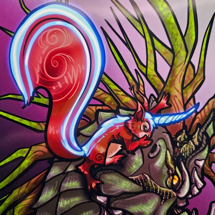 DeadOn Studios - Wholesale Art Print - Ratatoskr and Nidhogg Art Print2