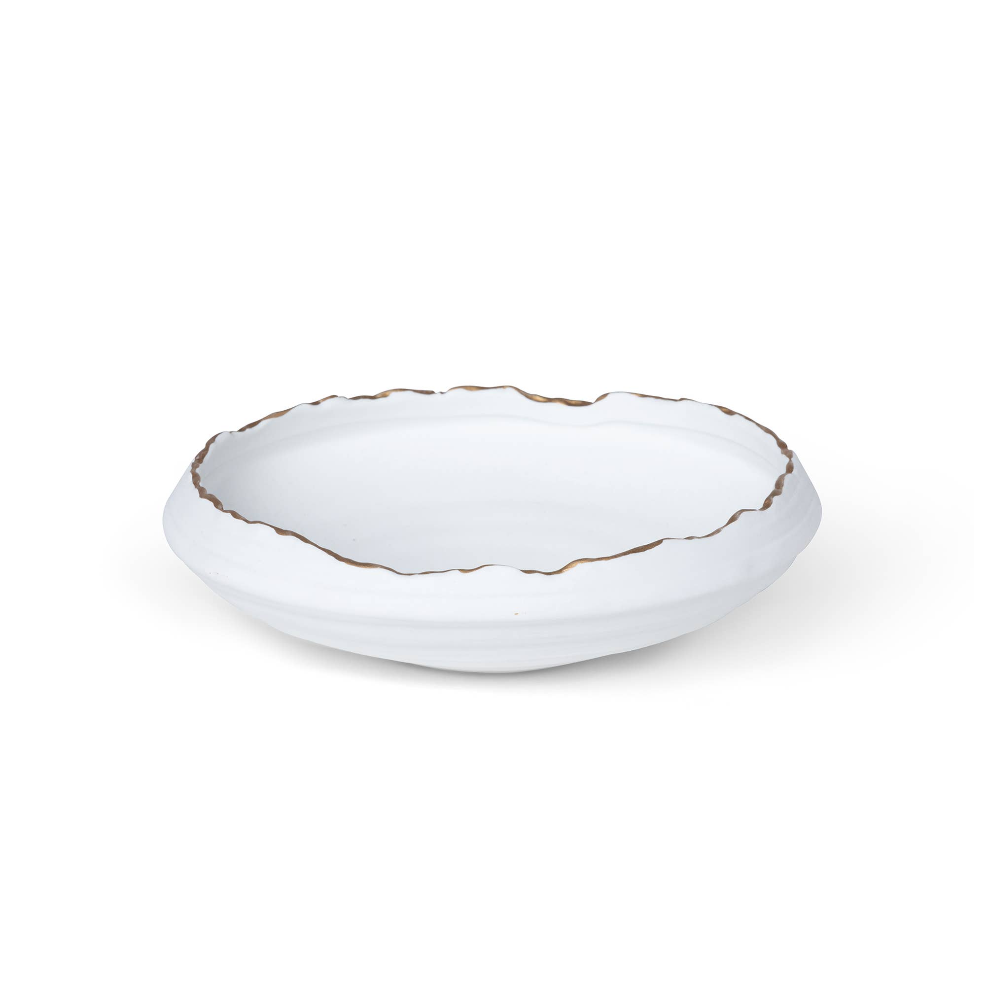 Park Hill Collection - Wholesale Decorative Plate/Dish/Bowl - Gilded Organic Edge Shallow Bowl, 9.25"1