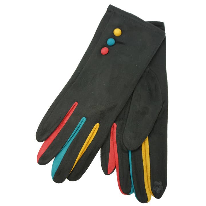 Anais - Wholesale Gloves - Women's - Multi-color glove with touch finger YN03295