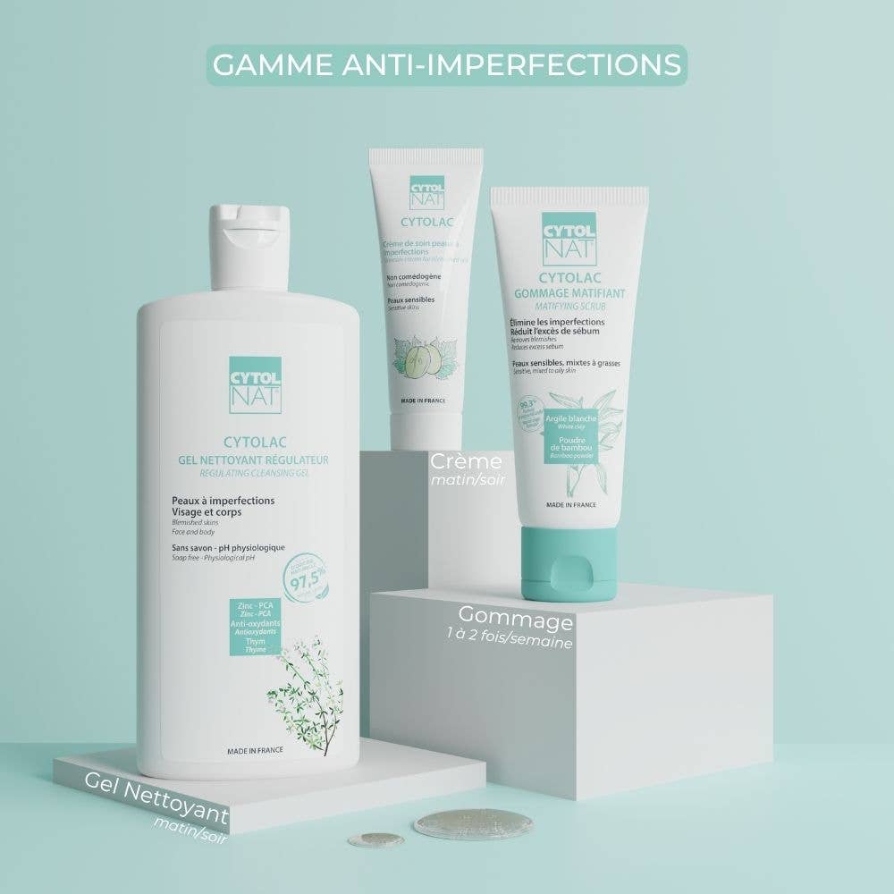 Laboratoires Cytolnat - Wholesale Facial Cleanser - CYTOLNAT - Cytolac Cleansing Gel - Oily to Combination Skin2