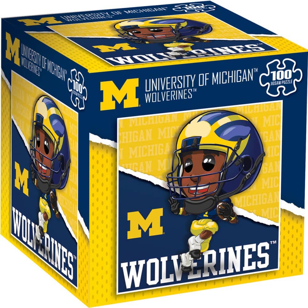 Masterpieces Puzzles - Wholesale Puzzle - Adult - Michigan Wolverines - NCAA Mascot 100 Piece Jigsaw Puzzle0
