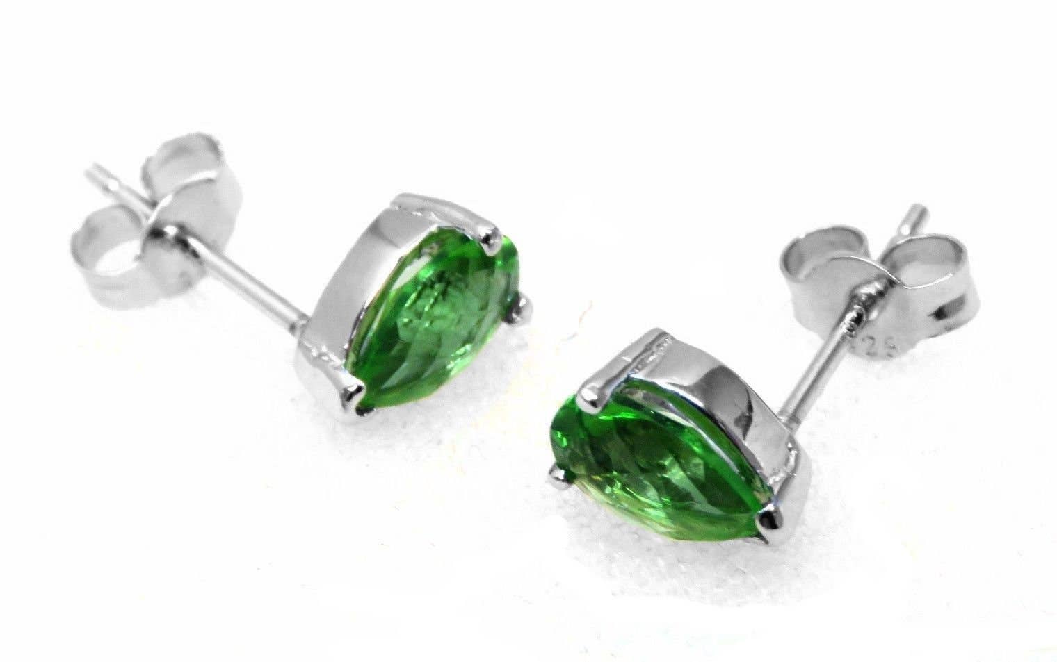 Twan Kee Jewelry - Wholesale Stud/Post Earrings - E60709P Mt St Helens Helenite Pear Shape Stud Earrings3