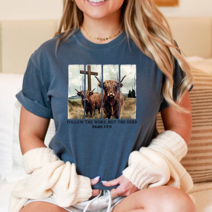 Follow the Word Not the Heard Graphic Tee for wholesale by Turquoise Junkie