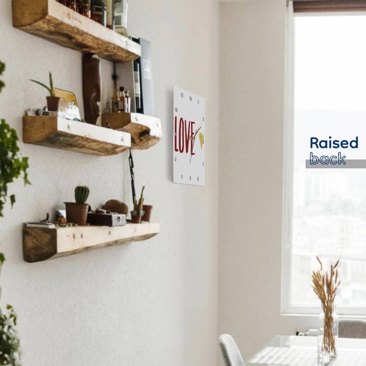 3dRose – wholesale Wall clock – 3dRose, Image of Red Gold Love Glitzy Heart, Wall Clock3