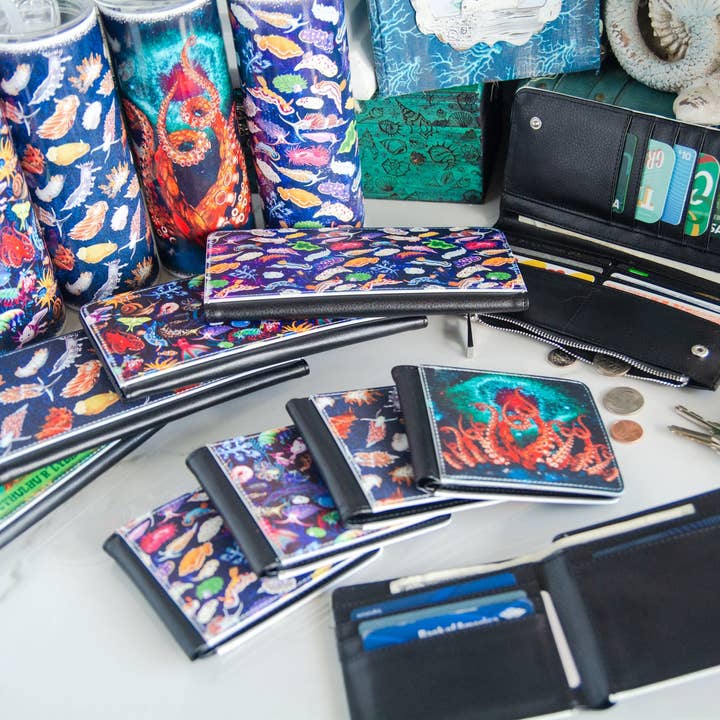 The Slug And Kraken - Wholesale Wallet - Men's - Nudibranchs of the World Small Mens wallet7