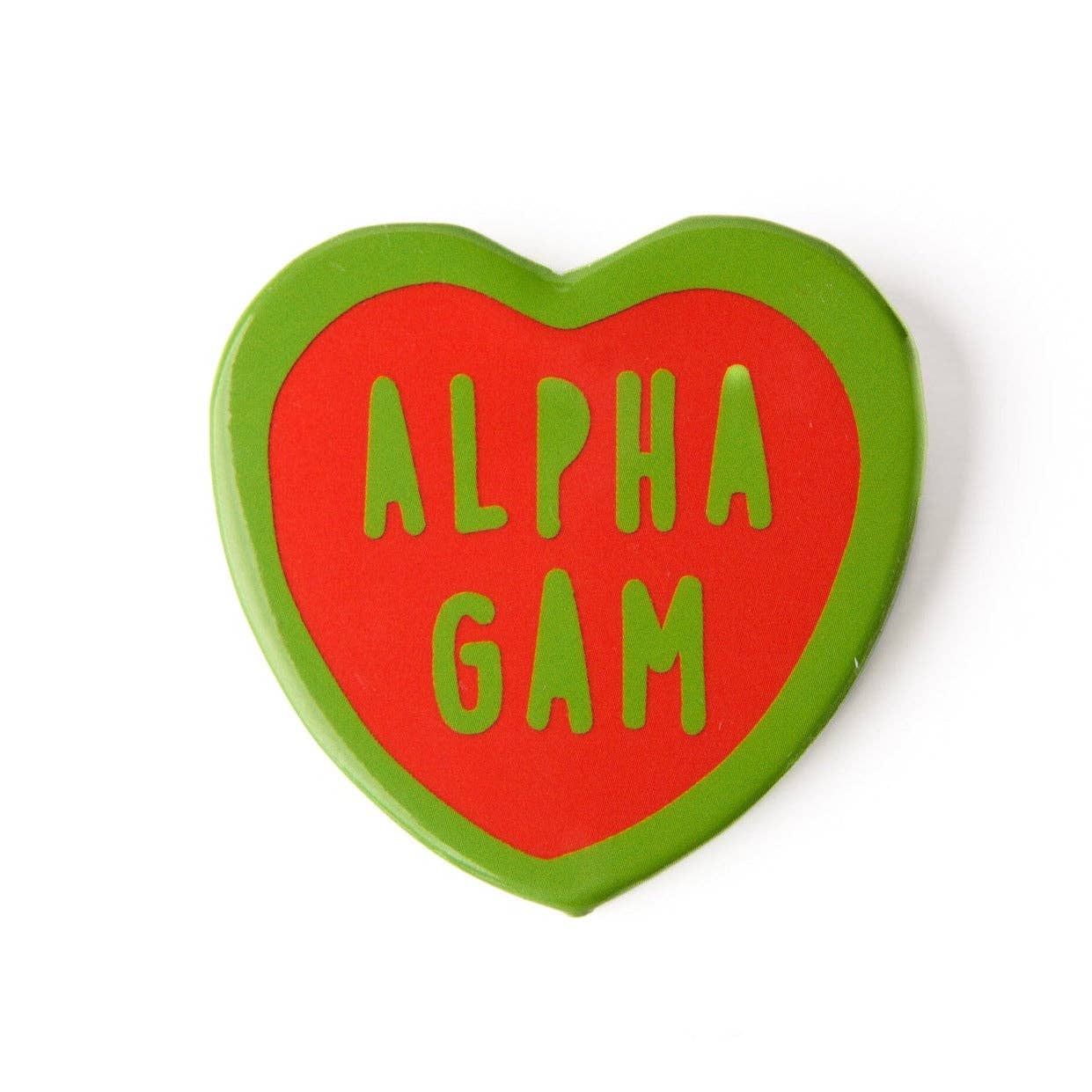 Over The Moon Greek - Wholesale Lapel Pin/Button - Sorority Sweet Heart Button2