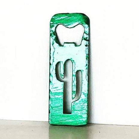 Cactus Metal Bottle Opener | 34 Colors Magnetic or Keychain for wholesale by Good Vibes Metal