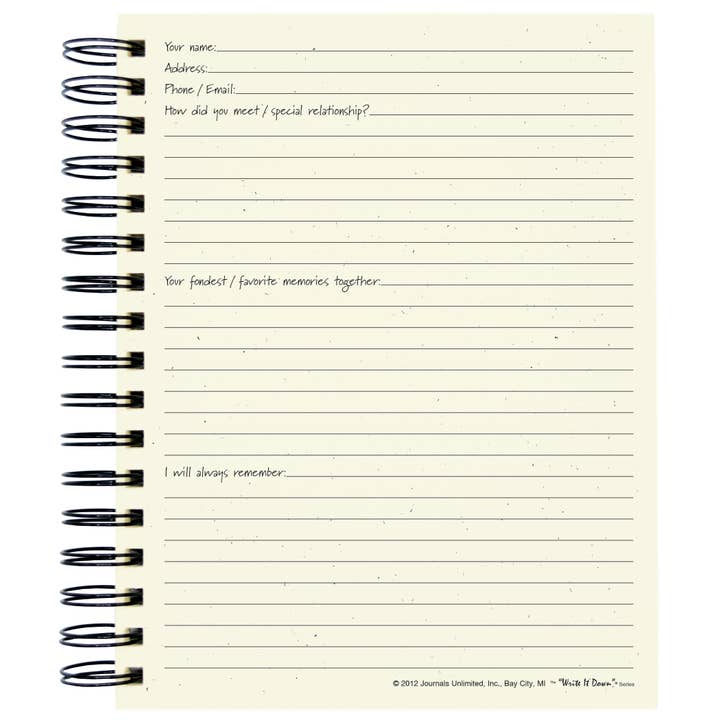 Journals Unlimited - Wholesale Journal/Diary - Grad Party - Celebration Sign-in (Kraft)
