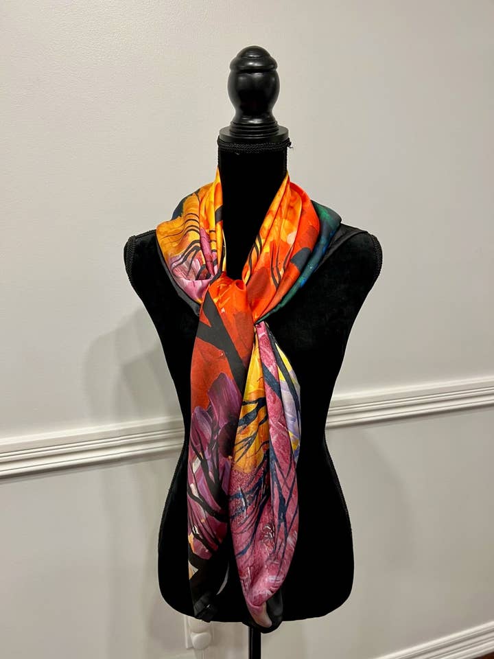 Hope -100% Polyester (Shamoze Silk /Art Silk) Scarf for wholesale by Toronto Art Gallery