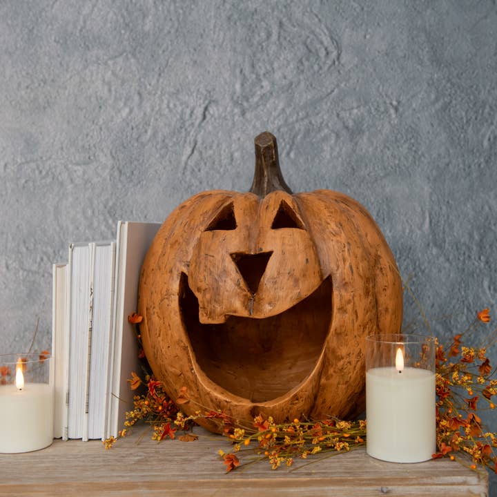 15" TERRACOTTA POMPOEN MET GROTE MOND voor wholesale door Ragon House