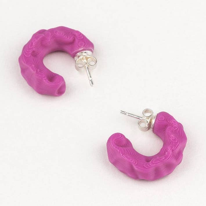 SUAGONGO - Wholesale Hoop Earrings - ALMADRABA pink0