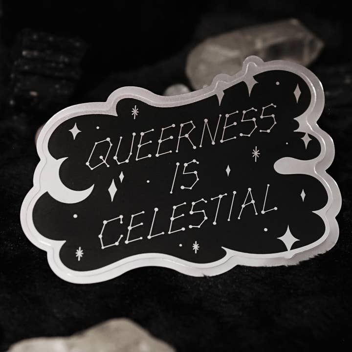 Queerness Is Celestial Sticker for wholesale by GRRRL Spells