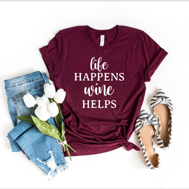 Life Happens Wine Helps for wholesale by Avenue J