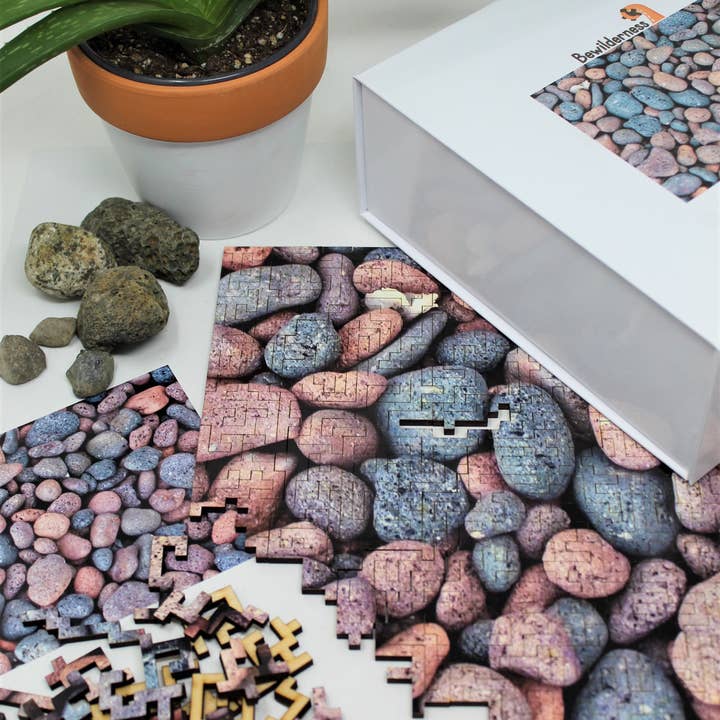Pebble Beach Jigsaw Puzzle - 326 Pieces for wholesale by Bewilderness