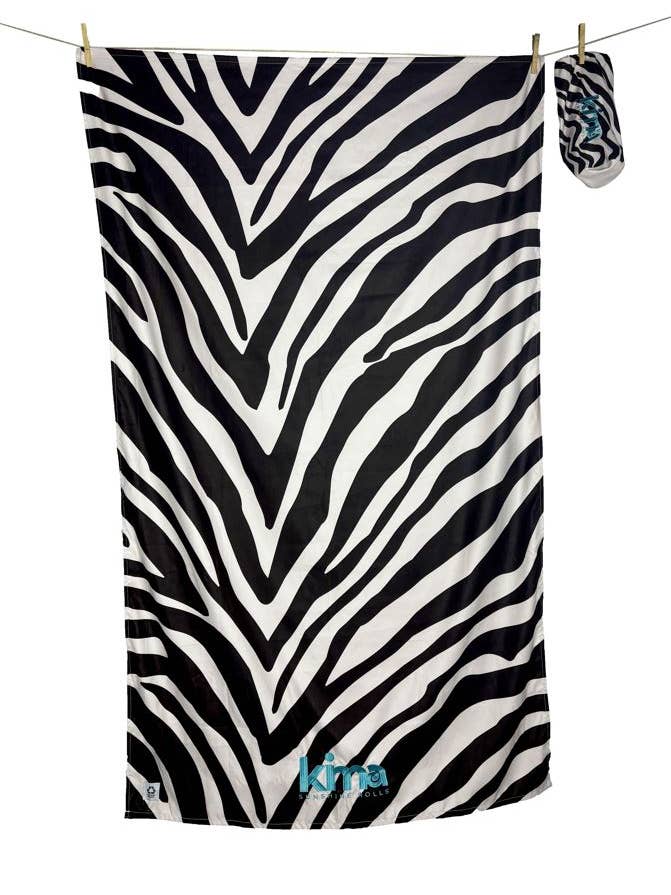 XXL strandlaken van microvezel - Zebra voor wholesale door KIMA