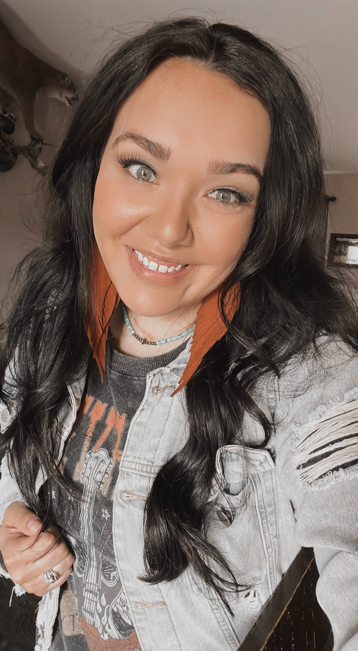 Fringed In Faith - Wholesale Tassel Earrings - Dawson Fringe Feather | Teal4