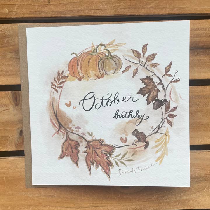The Birthday Collection - October for wholesale by PaperTwigs Designs