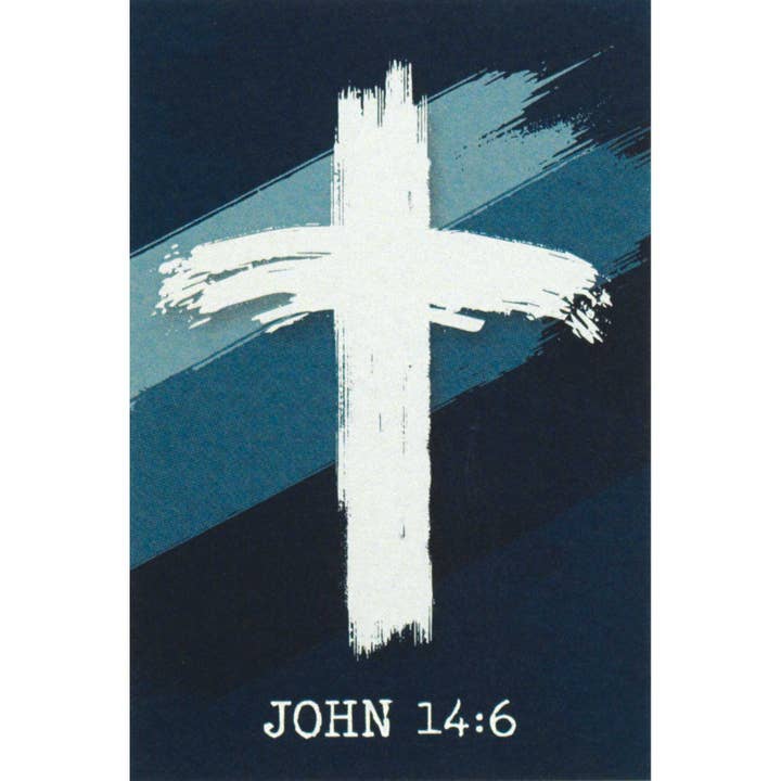Itty Bitty Card Cross John 14:6 for wholesale by Cottage Garden