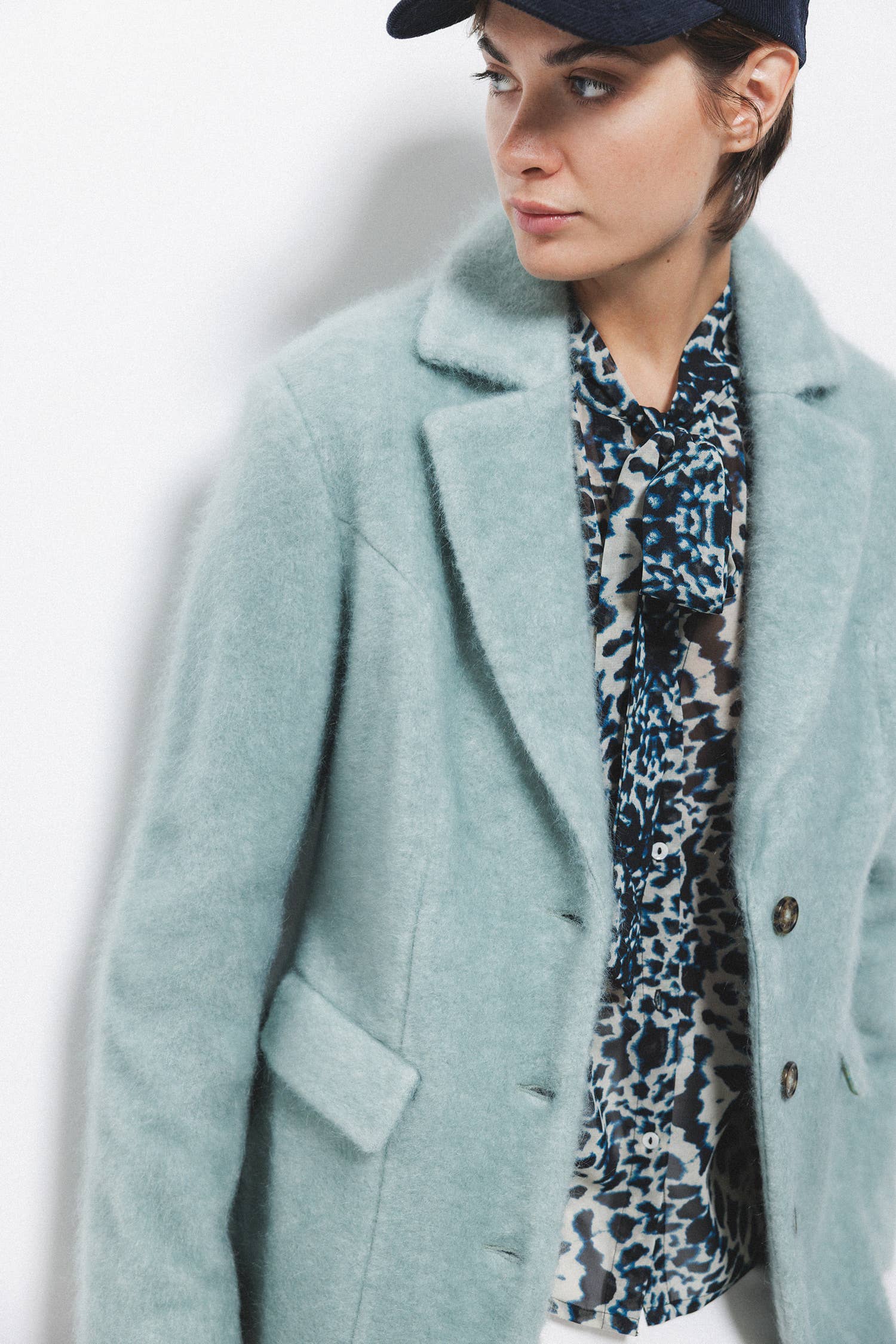 Lanidor – wholesale Rock - Dam – Lång enfärgad kappa (425293-53)1