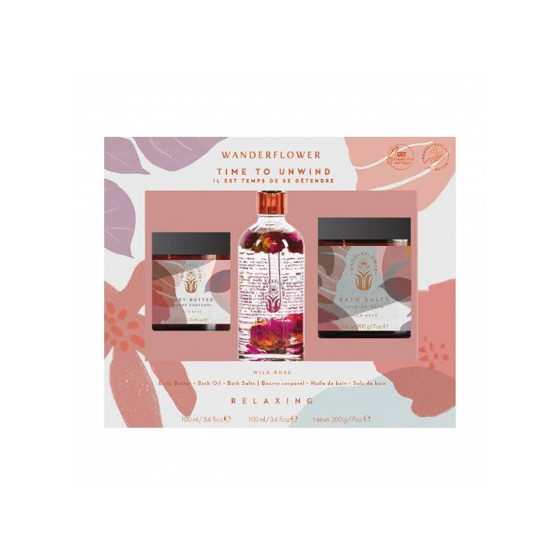Beauty Pro - Wholesale Bath & Body Set - Wanderflower Time to Unwind Set