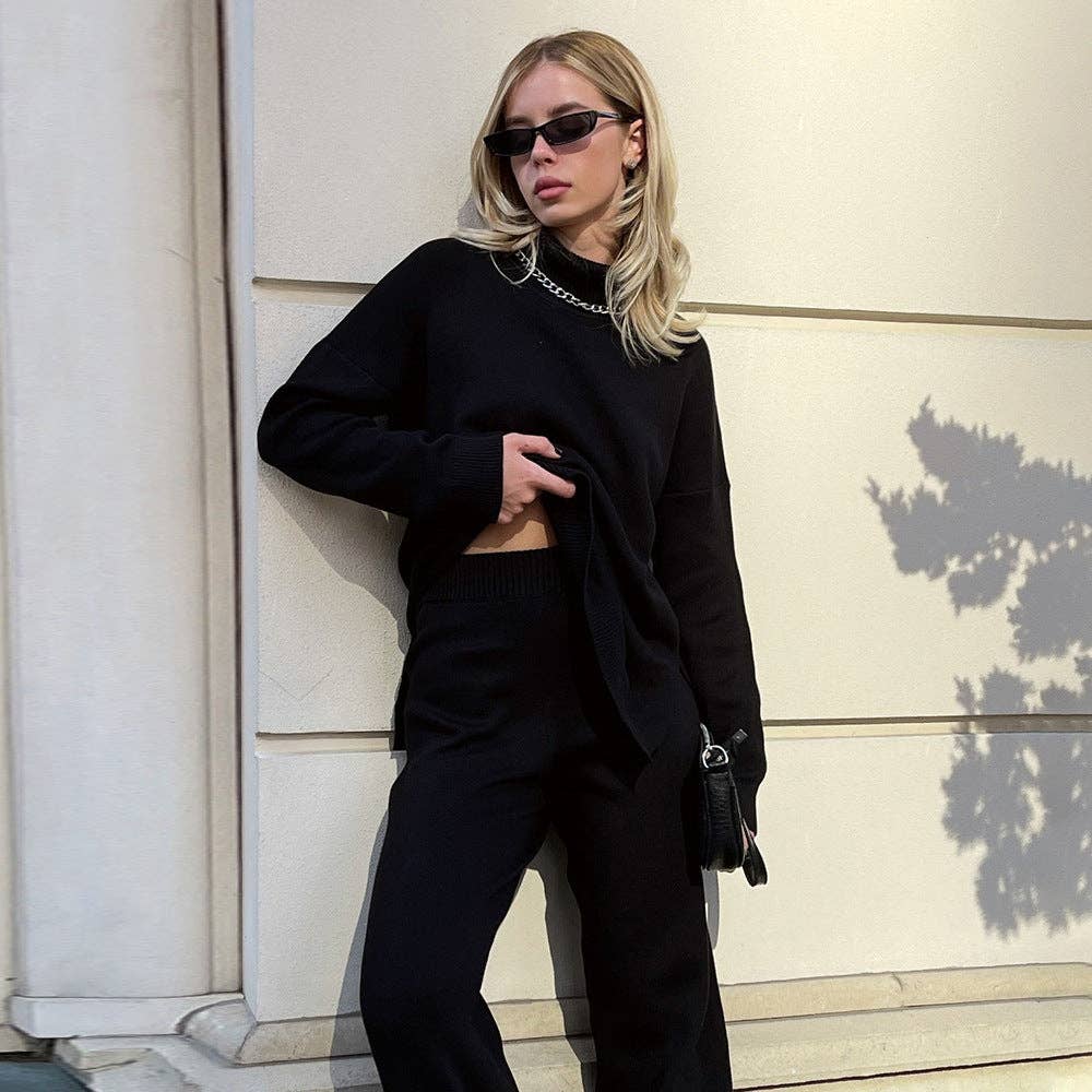 Marayn - Wholesale Tunic Sweater - Women's - 2025 AutumnWinter Chic Loose Knit Turtleneck Sweater25