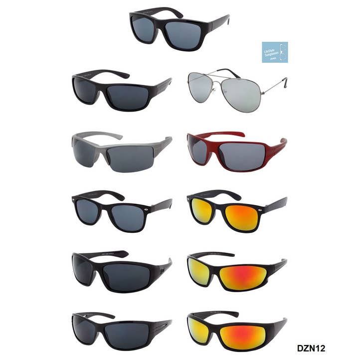 Shark Eyes, Inc - Wholesale Sunglasses - Men's - Sunglasses Mens Unisex Sport Mix Glasses New Style Assort