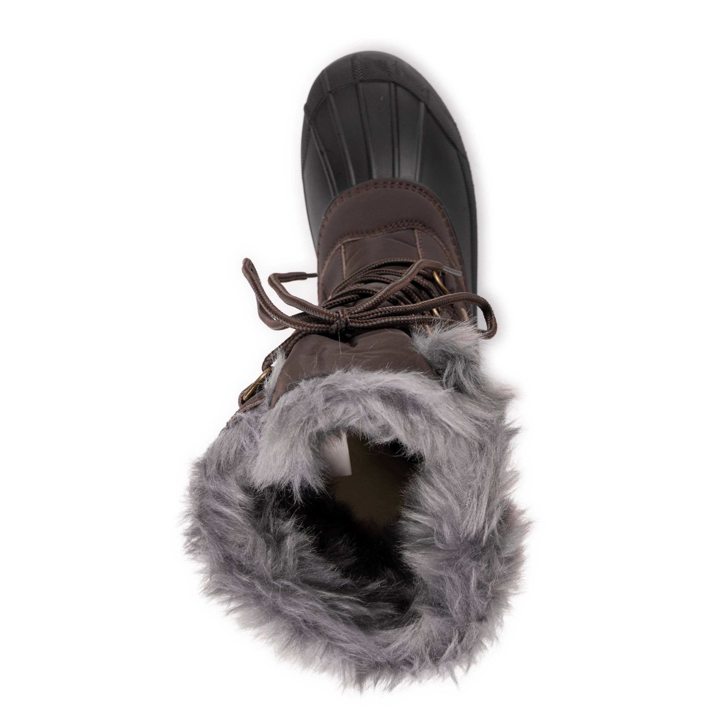 Dark Brown Muk Luks Women's Palmer Paige Boot for wholesale on Faire6