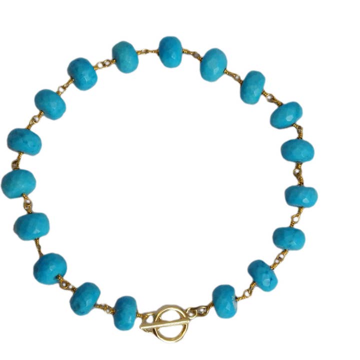 The Hamptons Turquoise Toggle Bracelet for wholesale by PARADISE BEACH COMPANY