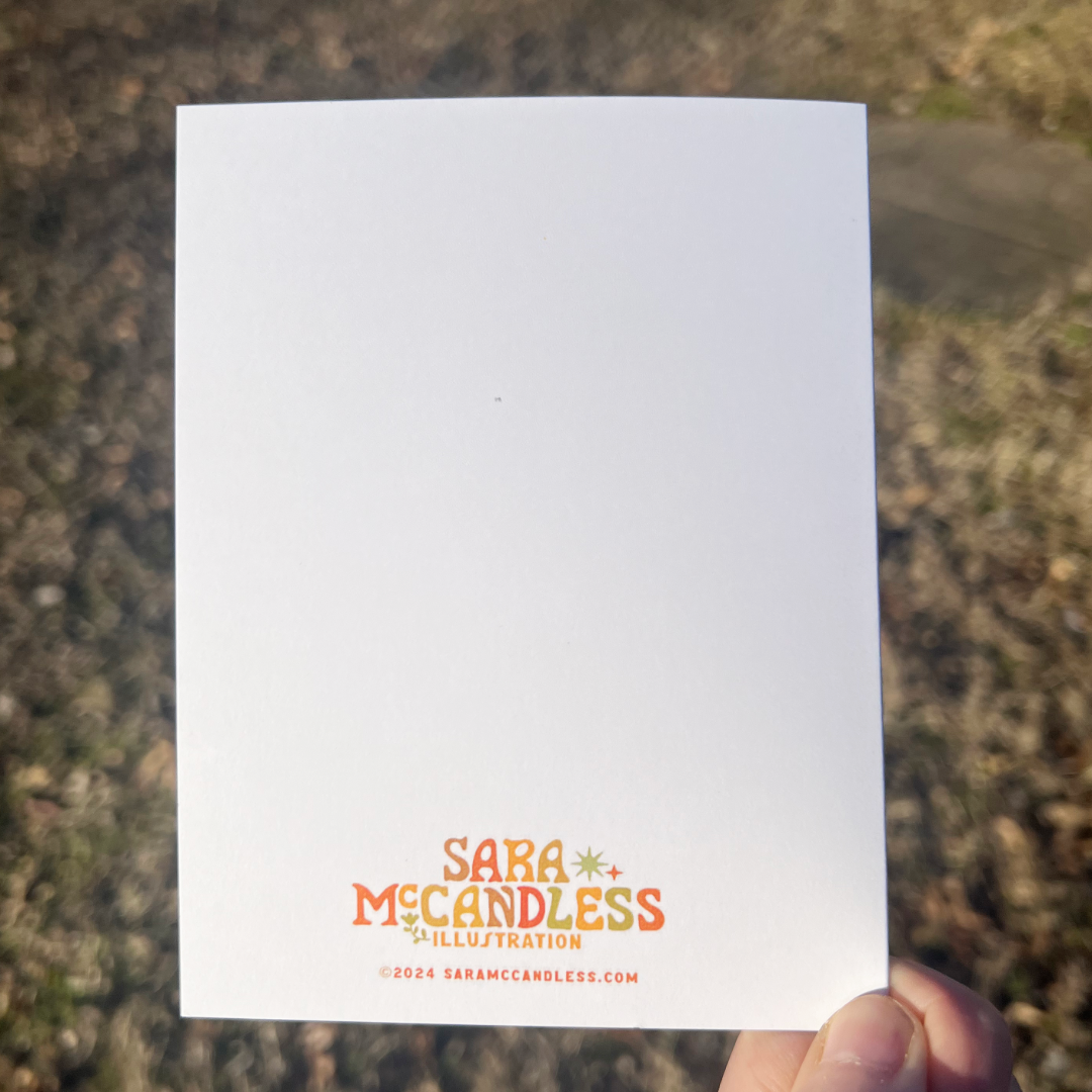 Sara McCandless Illustration - Wholesale Congratulations Card - Yay! A2 Blank Card with Envelope3