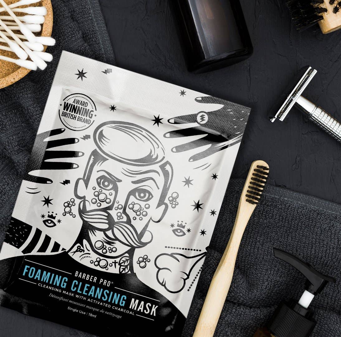 BARBER PRO – wholesale Skincare face mask – Men’s – BARBER PRO Foaming Cleansing Mask1