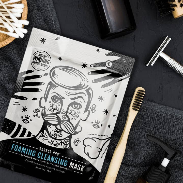 BARBER PRO – wholesale Skincare face mask – Men’s – BARBER PRO Foaming Cleansing Mask1