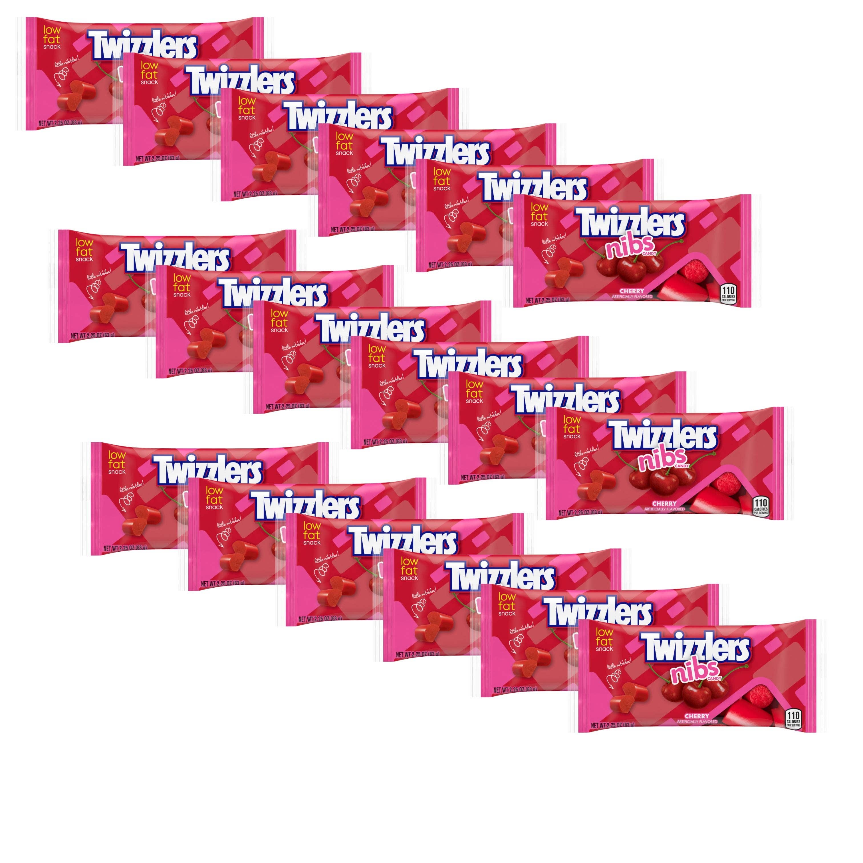 Candy In Bulk - Wholesale Licorice - Twizzlers Nibs Cherry Licorice Style Chewy Candy – 2.25 oz Bag1