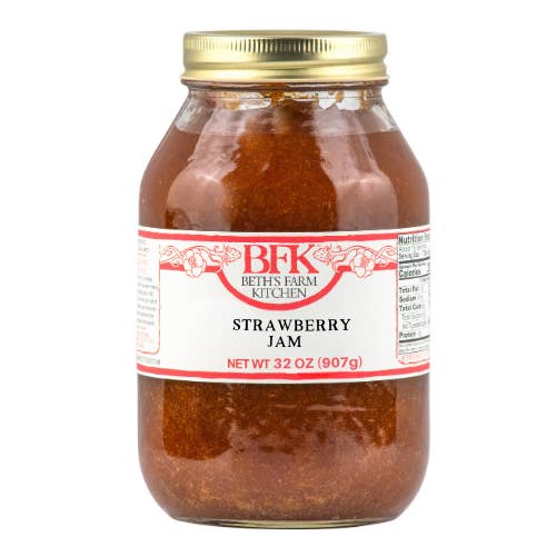 Strawberry Jam Quart for wholesale by Beth's Farm Kitchen