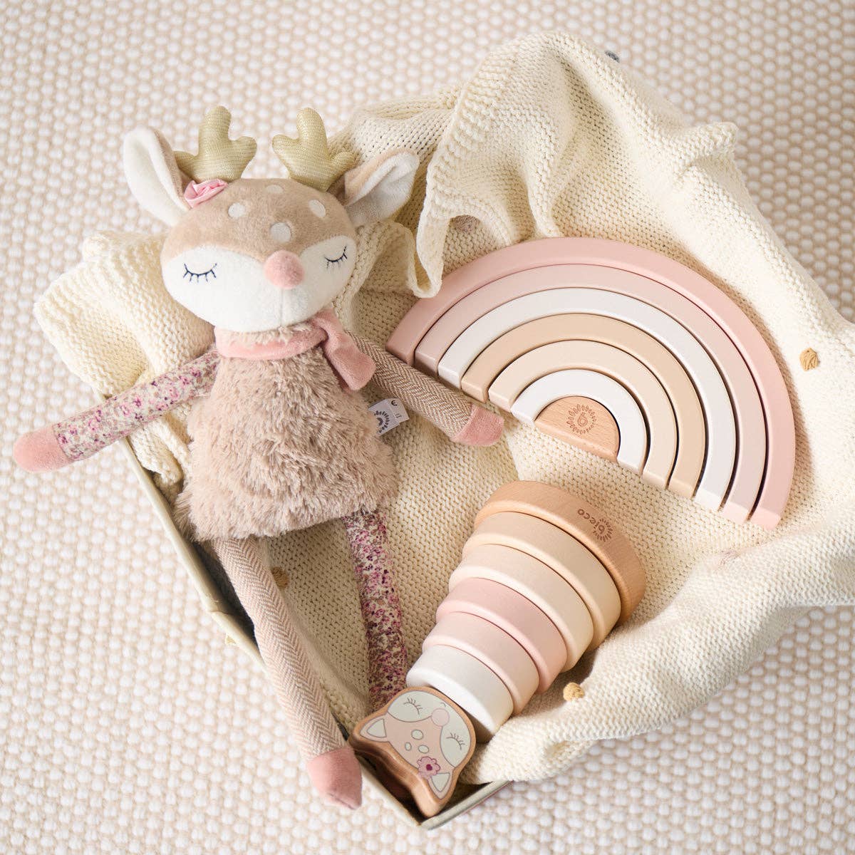 Bieco Spielwaren - Wholesale Wood Toy - Kids - STACKING TOWER DEER ELLA FSC®3