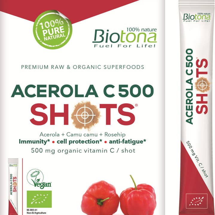 Biotona - Wholesale Voedingssupplement/vitamine - Acerola C500 Shots 500 mg biologische vitamine C/shot — 20 shots