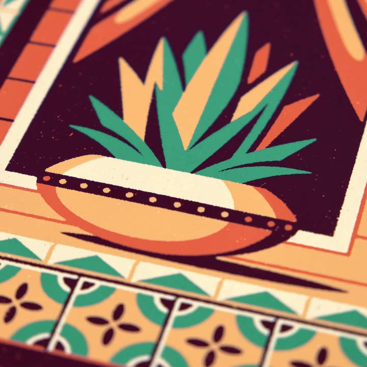 DKNG Studios - Wholesale Art Print - Jalisco - 11" x 14" Four-Color Screen Print4