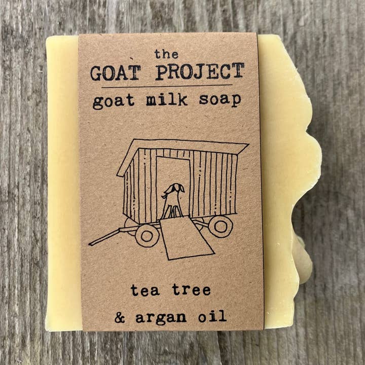 tea tree & argan oil goat milk soap for wholesale by the GOAT PROJECT