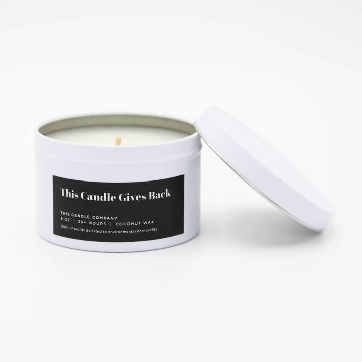 This Candle Gives Back//Cire de noix de coco//6 oz pour la vente par This Candle Company