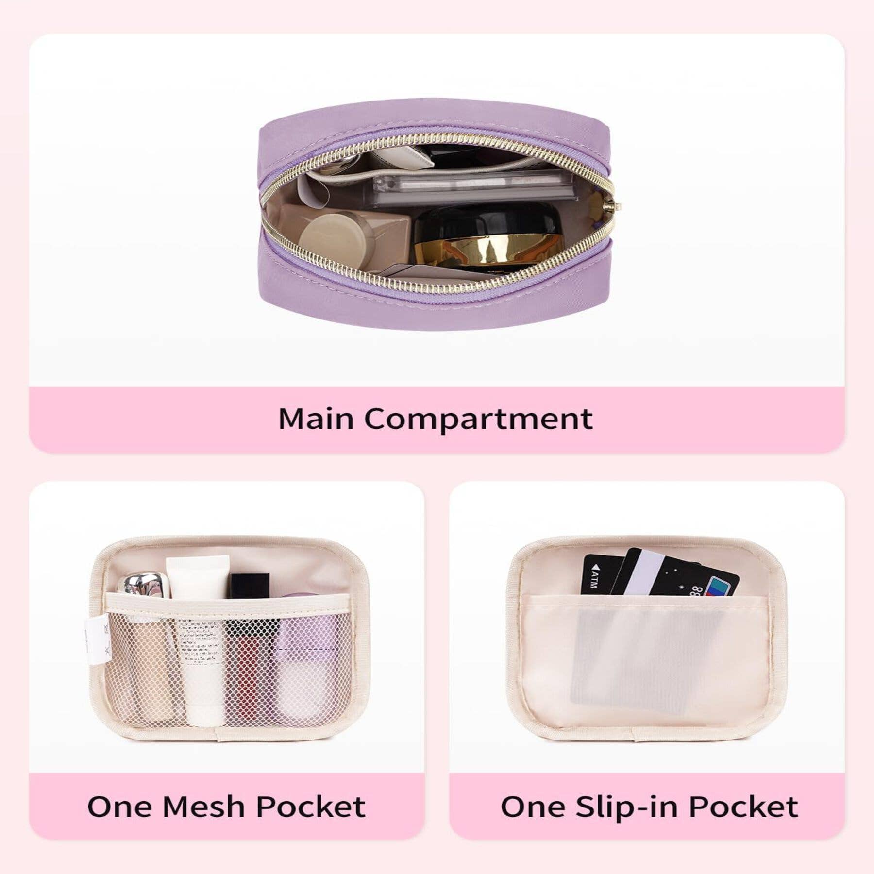 wandf – Großhandel Schmink-/Kosmetiktasche – Personalisierte Monogramm-Tasche Mini Initialen Schminktasche120