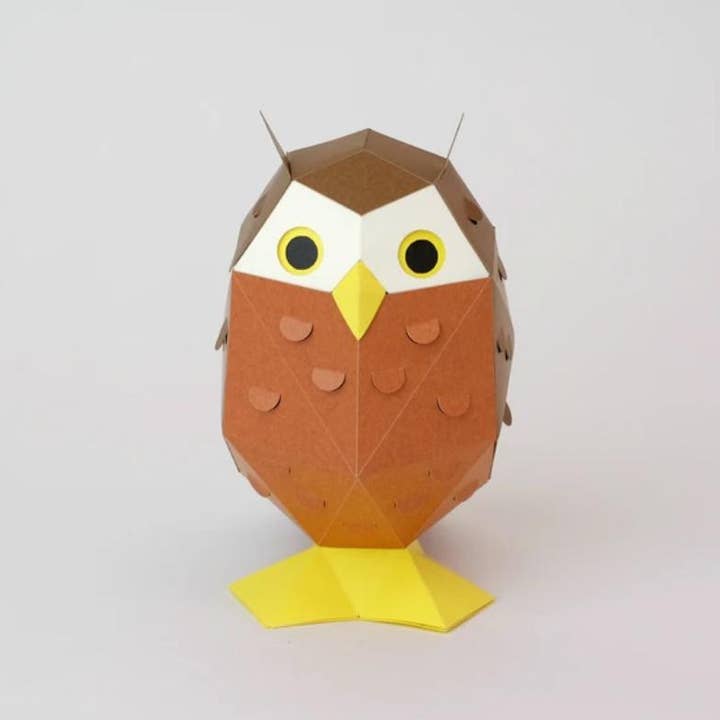 「FUNJI」In Japan - Wholesale DIY craft kit - KAKUKAKU TINY Owl DIY Origami Paper Craft Kit Japan2