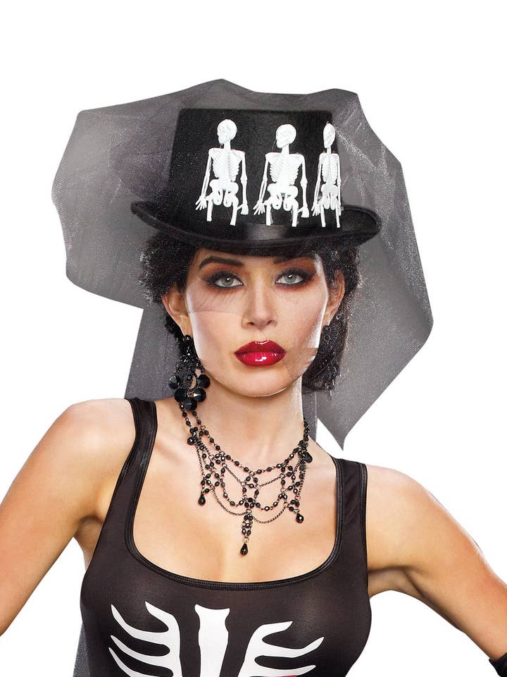 Chapeau Mme Bones pour la vente par Dreamgirl International