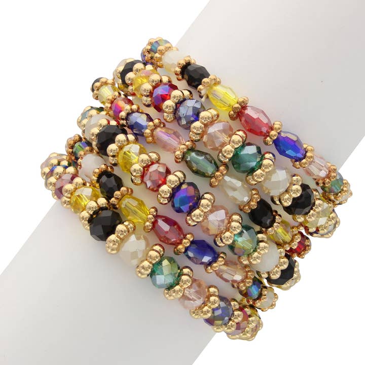 Talia Beaded Stretch Bracelet for wholesale by Olivia Welles