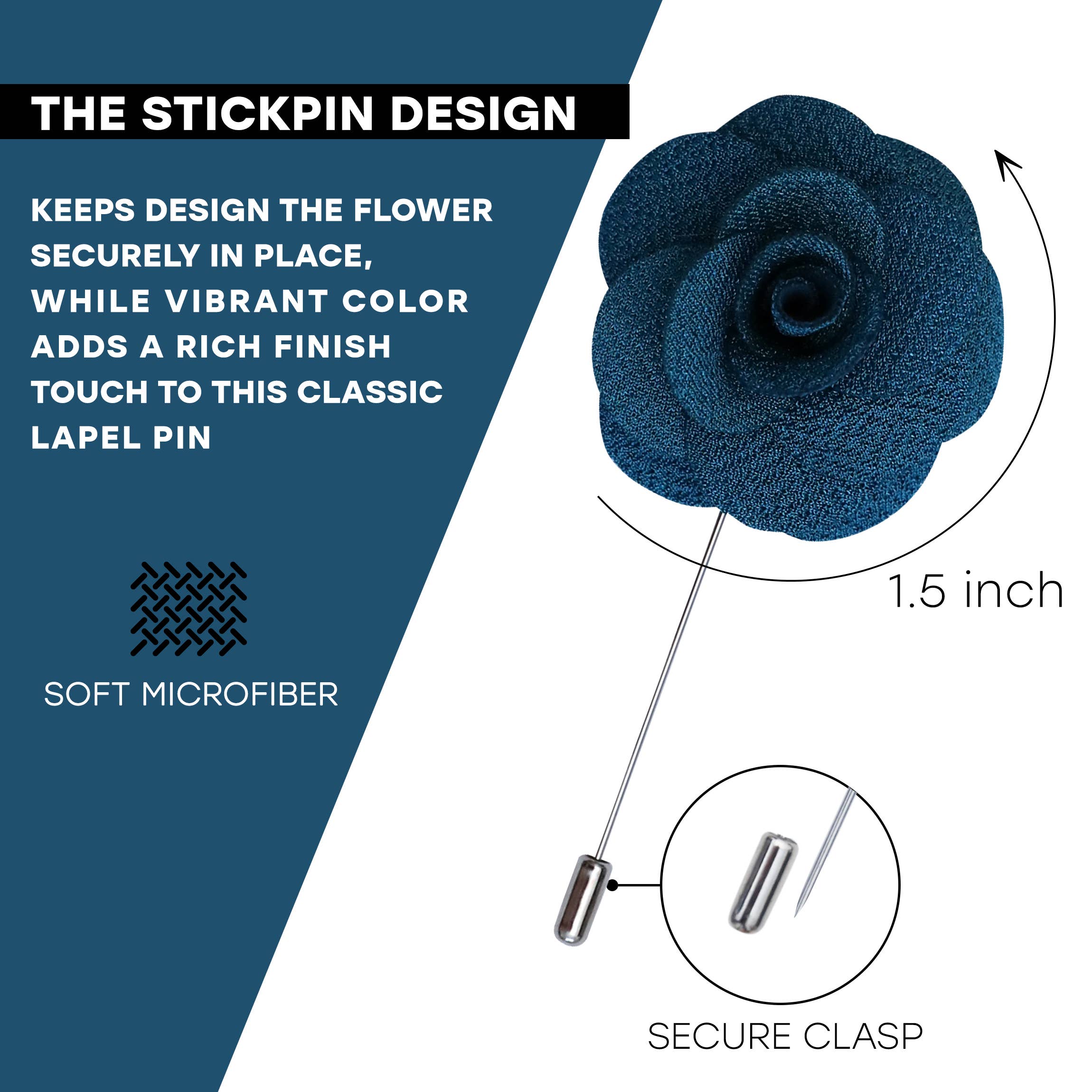 JLIKA – wholesale Lapel pin/button – 12Pc Lapel Pin Flower1